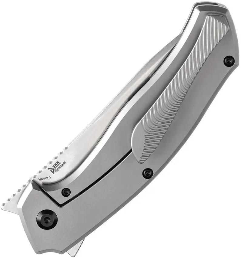 Kansept Knives Havorn Framelock Rose CF K1069A2 - Premium CPM S35VN Clip Point Blade With Pattern Carbon Fiber Inlay by Kansept Knives