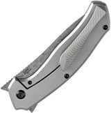 Kansept Knives Havorn Framelock - Damascus ArcCF Blade With Titanium Handle And Carbon Fiber Inlay by Kansept Knives