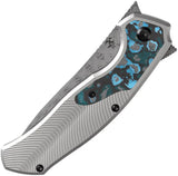 Kansept Knives Havorn Framelock - Damascus ArcCF Blade With Titanium Handle And Carbon Fiber Inlay by Kansept Knives