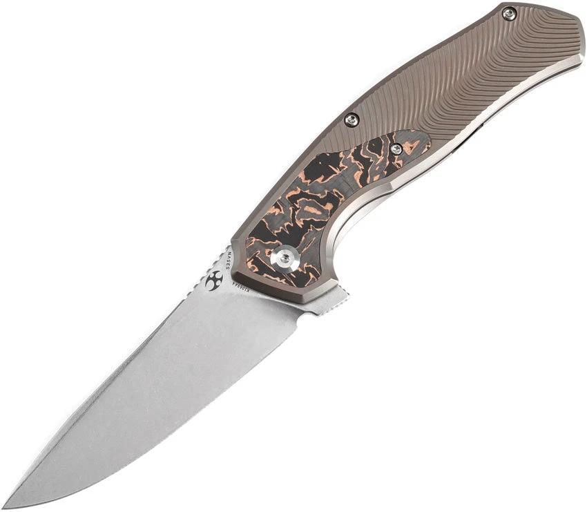 Kansept Knives Havorn Framelock Brz CopCF K1069A4 by Kansept Knives