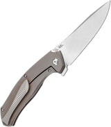 Kansept Knives Havorn Framelock Brz CopCF - S35VN Blade With Bronze Anodized Titanium Handle Copper Carbon Fiber Inlay by Kansept Knives