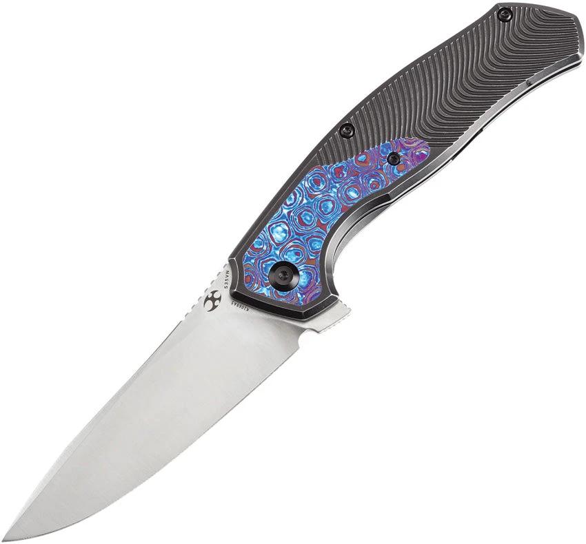 Kansept Knives Havorn Framelock Timascus K1069A5 by Kansept Knives