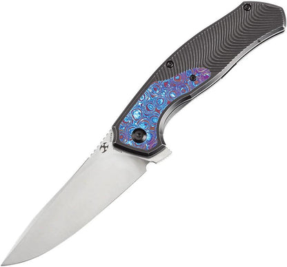 Kansept Knives Havorn Framelock Timascus K1069A5 by Kansept Knives