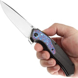 Kansept Knives Havorn Framelock Timascus K1069A5 - Titanium Handle With Timascus Inlay And S35VN Blade by Kansept Knives