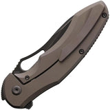 Kansept Knives Echis Framelock BSW - CPM S35VN Blade, 4.5in Closed, Gray Titanium Handle by Kansept Knives