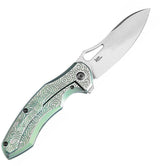 Kansept Knives Echis Framelock Green K1071A4 by Kansept Knives
