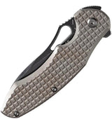 Kansept Knives Echis Framelock Bronze Frag K1071A6 - S35VN Drop Point Blade With Bronze Titanium Handle by Kansept Knives