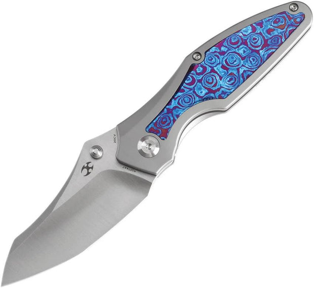 Kansept Knives Baba Yaga Framelock Timascus K1074A7 by Kansept Knives