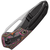 Kansept Knives Thoth Bolster Lock 80s Camo K1075A1 - CPM-20CV Clip Point Blade Black Stonewash Titanium Handle by Kansept Knives
