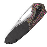 Kansept Knives Thoth Bolster Lock 80s Camo K1075A1 - CPM-20CV Clip Point Blade Black Stonewash Titanium Handle by Kansept Knives
