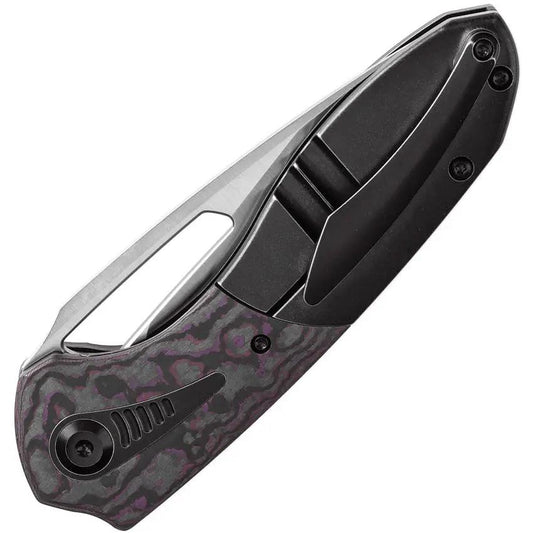 Kansept Knives Thoth Bolster Lock Purple Haze K1075T1 - CPM 20CV Clip Point Blade With Titanium Handle And Inlay by Kansept Knives