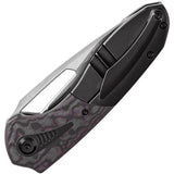 Kansept Knives Thoth Bolster Lock Purple Haze K1075T1 - CPM 20CV Clip Point Blade With Titanium Handle And Inlay by Kansept Knives