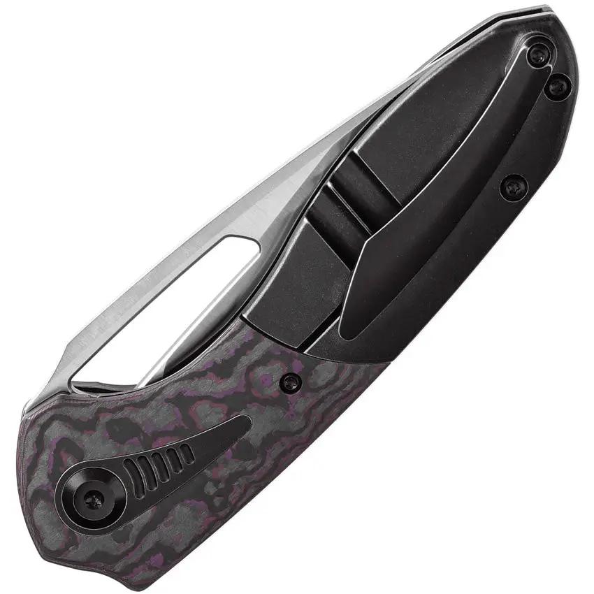 Kansept Knives Thoth Bolster Lock Purple Haze K1075T1 - CPM 20CV Clip Point Blade With Titanium Handle And Inlay by Kansept Knives