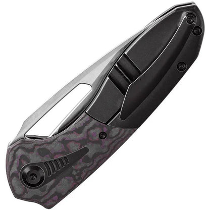 Kansept Knives Thoth Bolster Lock Purple Haze K1075T1 - CPM 20CV Clip Point Blade With Titanium Handle And Inlay by Kansept Knives