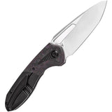 Kansept Knives Thoth Bolster Lock Purple Haze K1075T1 - CPM 20CV Clip Point Blade With Titanium Handle And Inlay by Kansept Knives