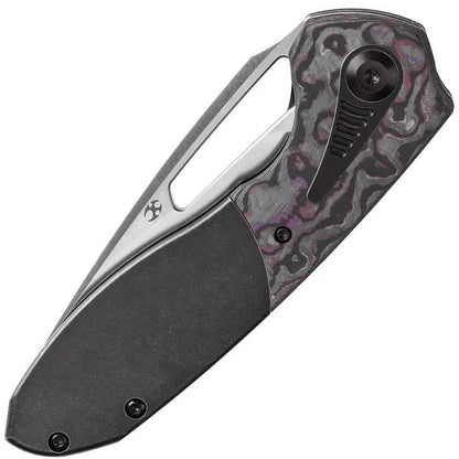 Kansept Knives Thoth Bolster Lock Purple Haze K1075T1 - CPM 20CV Clip Point Blade With Titanium Handle And Inlay by Kansept Knives