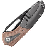 Kansept Knives Thoth Bolster Lock Brown Mic K1075T2 by Kansept Knives