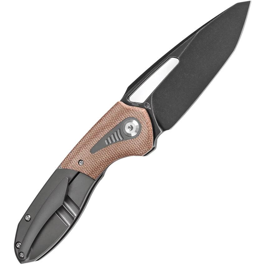 Kansept Knives Thoth Bolster Lock Brown Mic K1075T2 by Kansept Knives