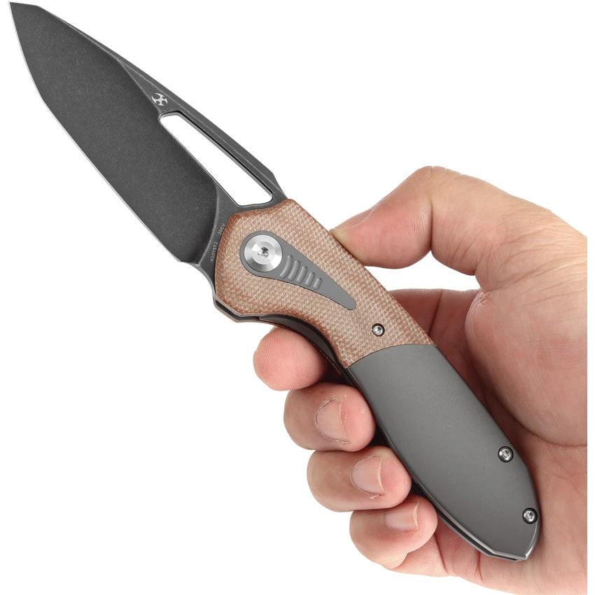 Kansept Knives Thoth Bolster Lock Brown Mic K1075T2 by Kansept Knives