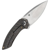 Kansept Knives ODD 21 Framelock Flame K1077A4 - Flame Anodized Titanium Handle, CPM-20CV Drop Point Blade by Kansept Knives