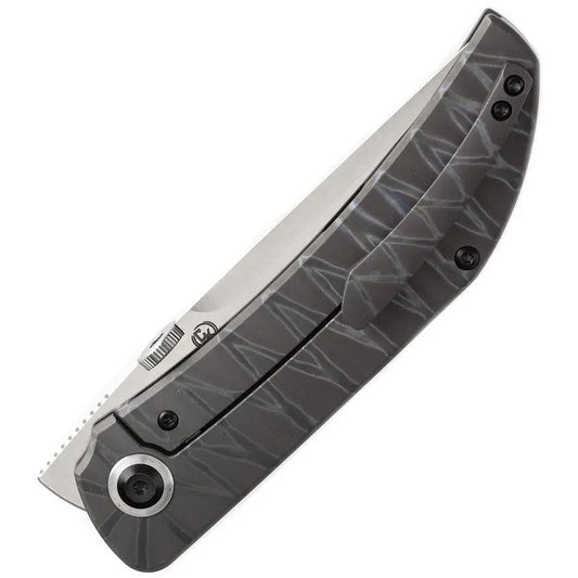 Kansept Knives Tarkin Framelock Flame K1078A3 - CPM 20CV Tanto Blade With Flame Anodized Titanium Handle by Kansept Knives