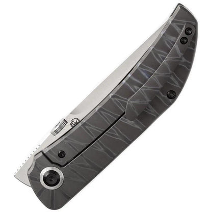 Kansept Knives Tarkin Framelock Flame K1078A3 - CPM 20CV Tanto Blade With Flame Anodized Titanium Handle by Kansept Knives