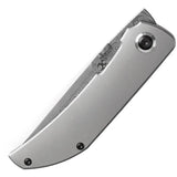 Kansept Knives Tarkin Framelock BB Damascus K1078A4 - Damascus Steel Tanto Blade With Bead Blast Titanium Handle by Kansept Knives