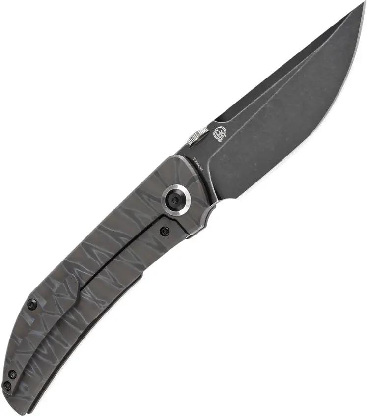 Kansept Knives Tarkin Framelock Tiger K1078A7 - Tiger Striped Flamed Titanium Handle And CPM-20CV Blade by Kansept Knives
