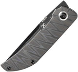 Kansept Knives Tarkin Framelock Tiger K1078A7 - Tiger Striped Flamed Titanium Handle And CPM-20CV Blade by Kansept Knives