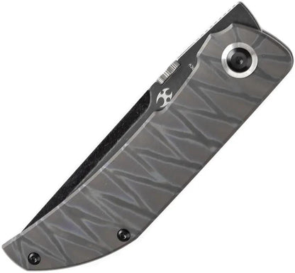 Kansept Knives Tarkin Framelock Tiger K1078A7 - Tiger Striped Flamed Titanium Handle And CPM-20CV Blade by Kansept Knives