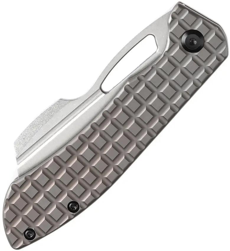 Kansept Knives Cybin Framelock K1080A1 - CPM S35VN Blade, Bronze Frag Pattern Titanium Handle, Thumb Pull by Kansept Knives