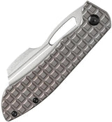 Kansept Knives Cybin Framelock K1080A1 - CPM S35VN Blade, Bronze Frag Pattern Titanium Handle, Thumb Pull by Kansept Knives