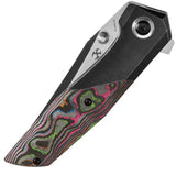 Kansept Knives Deadite Framelock 80s CF K1081A3 - Satin CPM S35VN Clip Point Blade With 80s Carbon Fiber Inlay by Kansept Knives