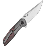 Kansept Knives Deadite Framelock Lava Flow K1081A4 - Bronze Anodized Titanium Handle With Lava Flow Carbon Fiber Inlay by Kansept Knives