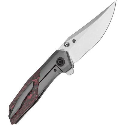 Kansept Knives Deadite Framelock Lava Flow K1081A4 - Bronze Anodized Titanium Handle With Lava Flow Carbon Fiber Inlay by Kansept Knives