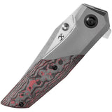 Kansept Knives Deadite Framelock Lava Flow K1081A4 - Bronze Anodized Titanium Handle With Lava Flow Carbon Fiber Inlay by Kansept Knives