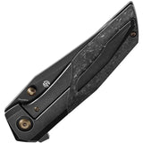 Kansept Knives Deadite Framelock Shred CF K1081A5 - S35VN Clip Point Blade With Shredded Carbon Fiber Inlay by Kansept Knives