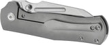 Kansept Knives Dreadnaught Framelock SW K1082A1 - Stonewashed S35VN Cleaver Blade Titanium Handle by Kansept Knives