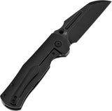 Kansept Knives Dreadnaught Framelock BSW K1082A2 - Black Stonewash CPM S35VN Cleaver Style Blade by Kansept Knives
