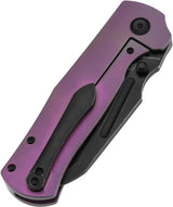 Kansept Knives Dreadnaught Framelock Ppl K1082A4 - Purple Anodized Titanium Handle, S35VN Cleaver Blade by Kansept Knives