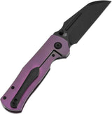 Kansept Knives Dreadnaught Framelock Ppl K1082A4 - Purple Anodized Titanium Handle, S35VN Cleaver Blade by Kansept Knives