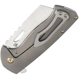 Kansept Knives Superhawk Framelock SW K1083A4 - Bronze Anodized Titanium Handle, 4-Inch S35VN Cleaver Blade by Kansept Knives