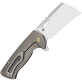 Kansept Knives Superhawk Framelock SW K1083A4 - Bronze Anodized Titanium Handle, 4-Inch S35VN Cleaver Blade by Kansept Knives