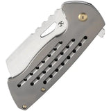Kansept Knives Superhawk Framelock SW K1083A4 - Bronze Anodized Titanium Handle, 4-Inch S35VN Cleaver Blade by Kansept Knives