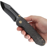 Kansept Knives Superhawk Framelock CF K1084B2 - Carbon Fiber Handle With Blackwash CPM S35VN Blade by Kansept Knives