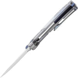 Kansept Orion Framelock Blue Ti Knife - CPM S35VN Blade Titanium Handle Pocket Clip by Kansept Knives