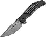 Kansept Knives Orion Framelock BW Damascus K1089A3 by Kansept Knives