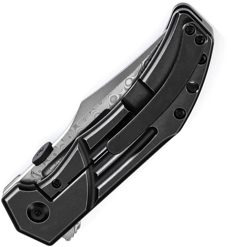 Kansept Knives Orion Framelock BW Damascus K1089A3 by Kansept Knives