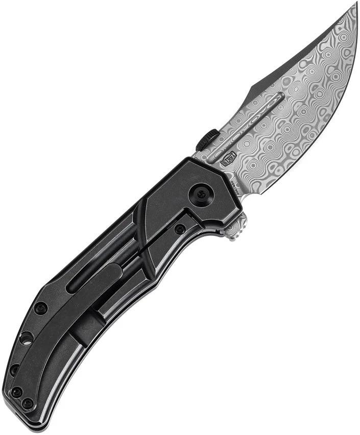 Kansept Knives Orion Framelock BW Damascus K1089A3 by Kansept Knives