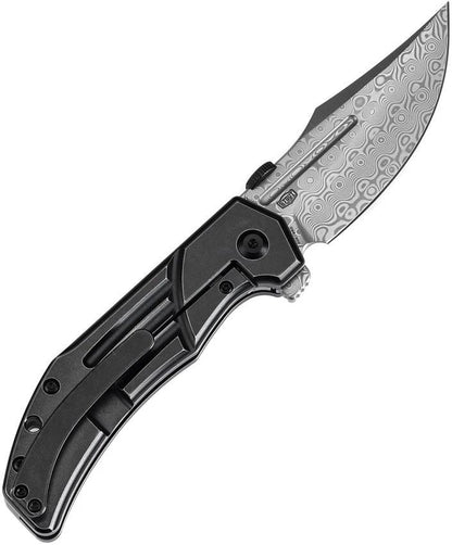 Kansept Knives Orion Framelock BW Damascus K1089A3 by Kansept Knives